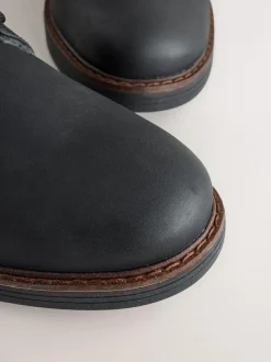 Next Borg Lined Cord Trim Boots Black Hot