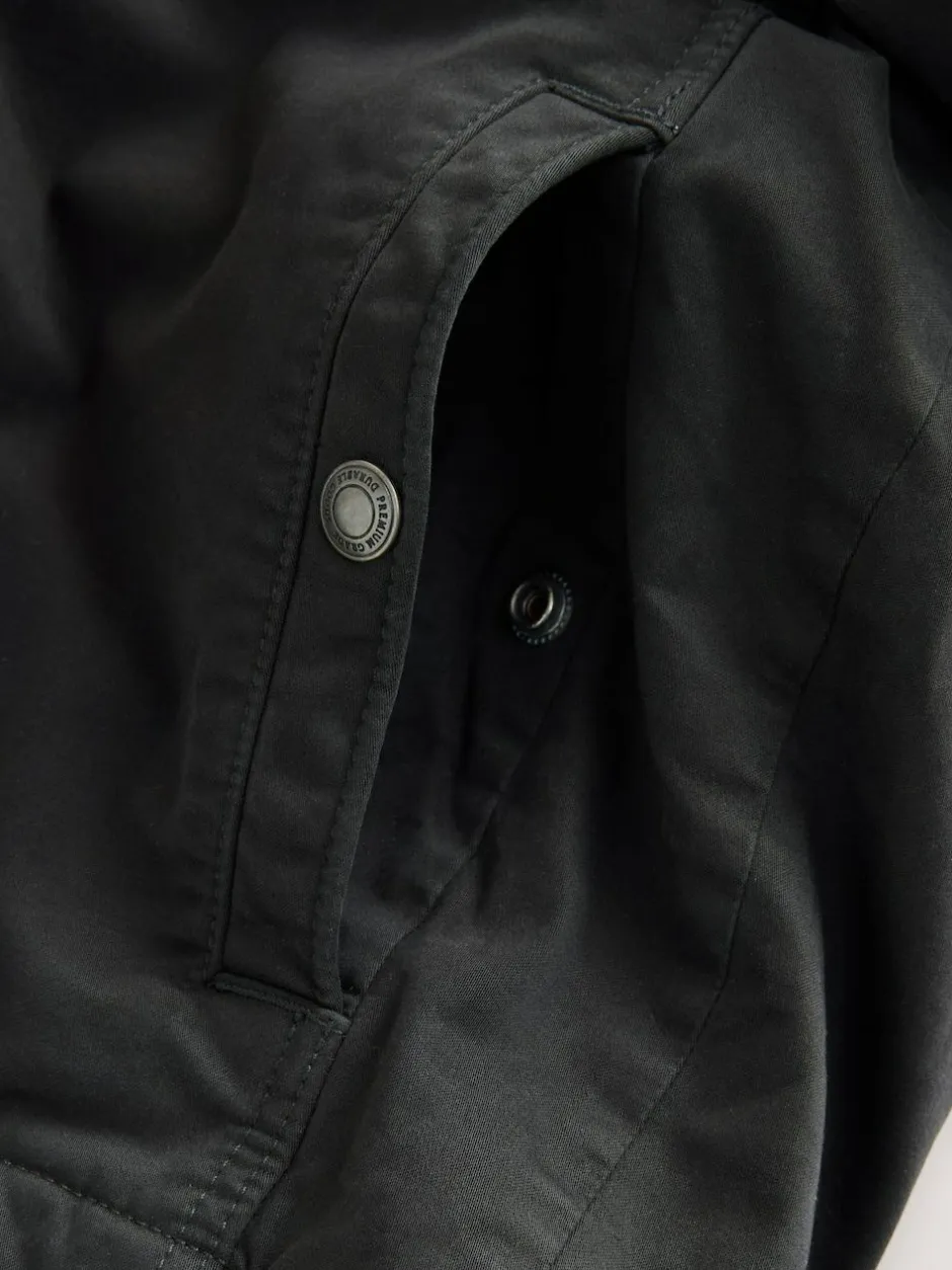 Next Borg Lined Zip Through Funnel Jacket Black Discount