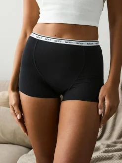 Next Boyshort Heavy Flow Period Knickers 2 Pack Black Hot