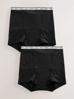Next Boyshort Heavy Flow Period Knickers 2 Pack Black Hot