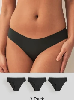 Next Brazilian No VPL Comfort Knickers 3 Pack Black