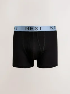 Next Black Bright Colour Shiny Waistbands A-Front Boxers 10 Pack Online