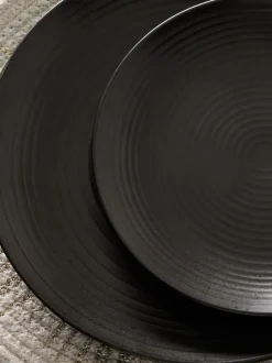 Next Bronx 12 Piece Dinner Set Black Discount