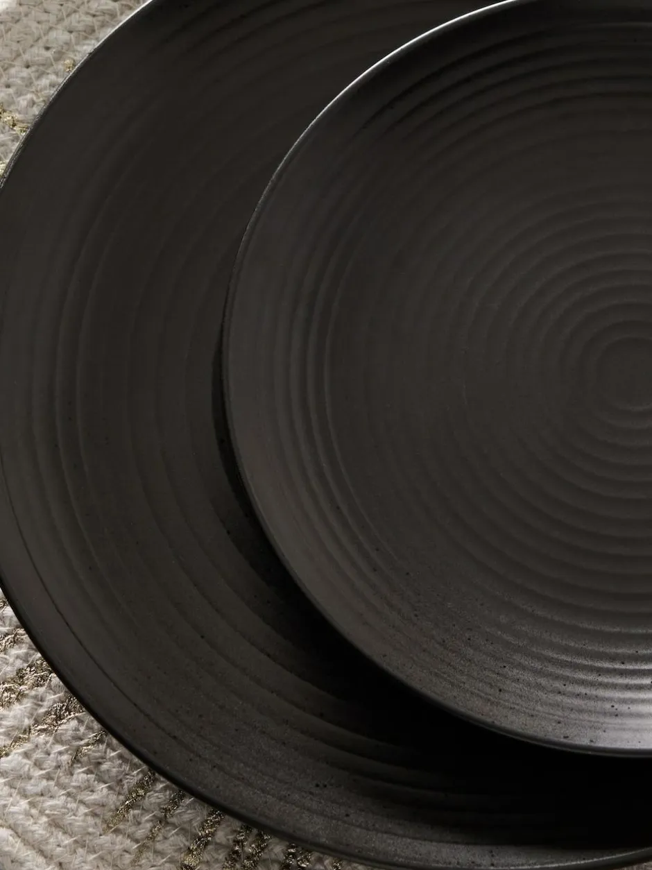 Next Bronx 12 Piece Dinner Set Black Discount