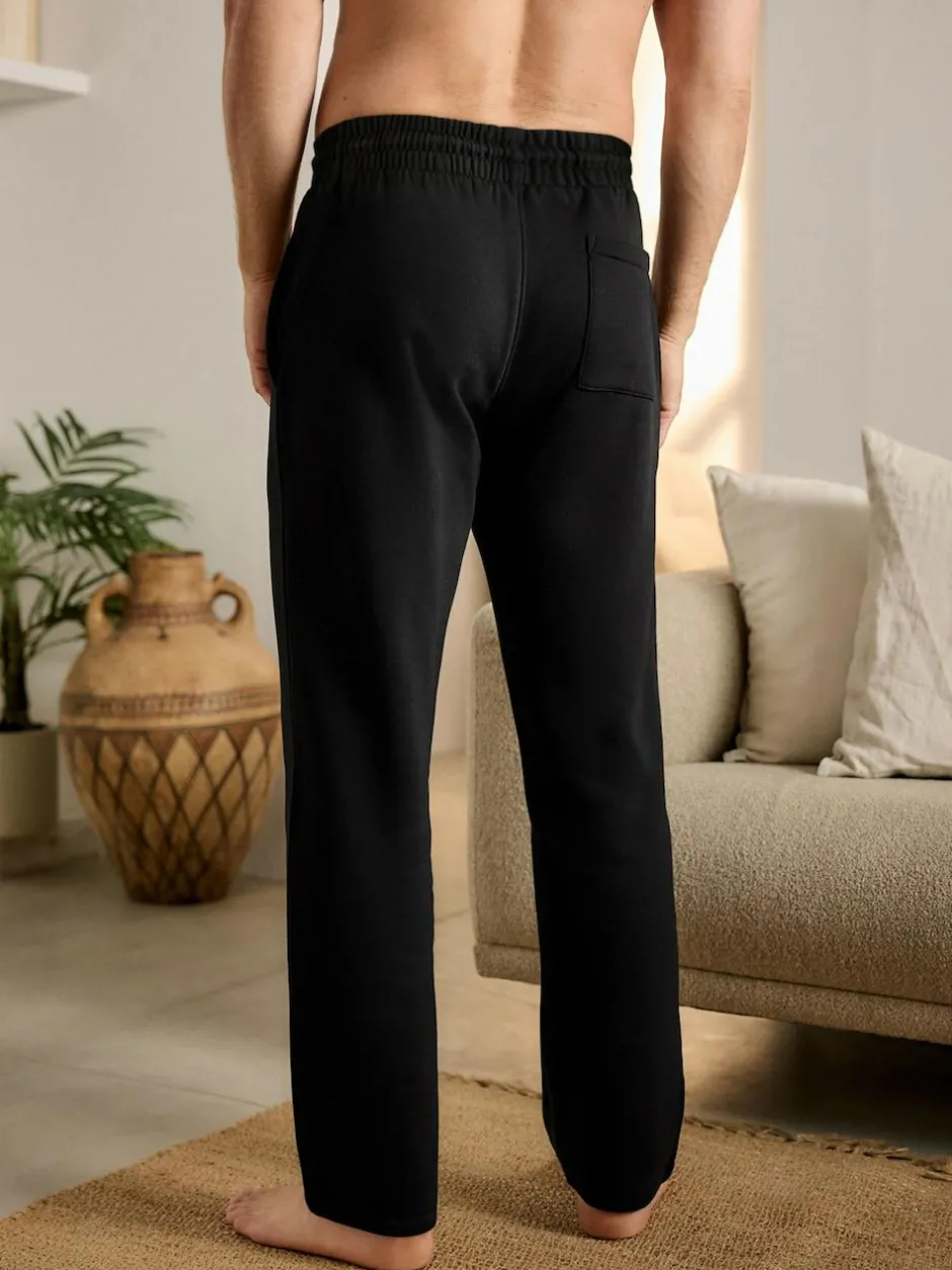 Next Black Brushback Heavyweight Open Joggers Best