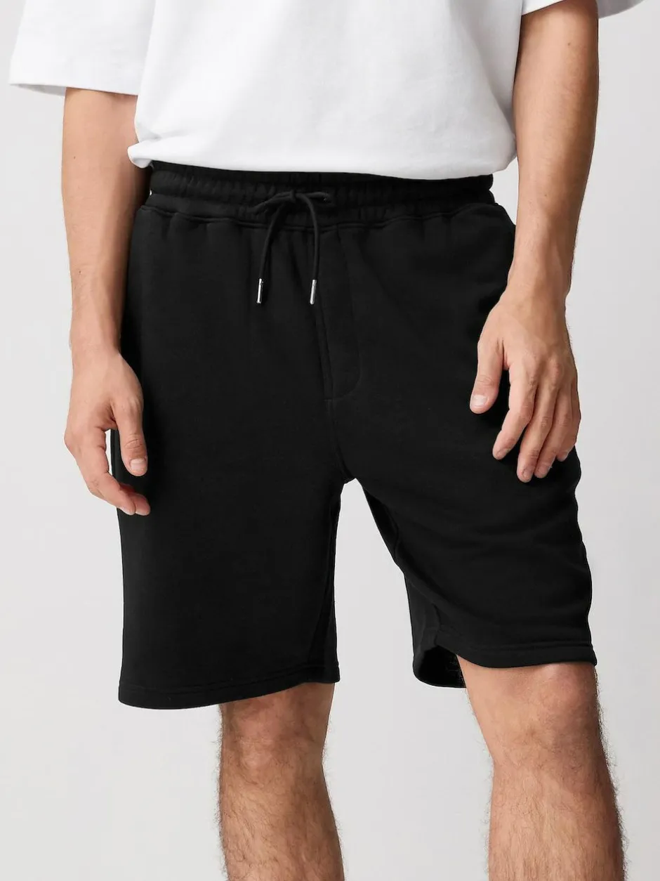 Next Brushed Jersey Zip Pocket Shorts Black Sale