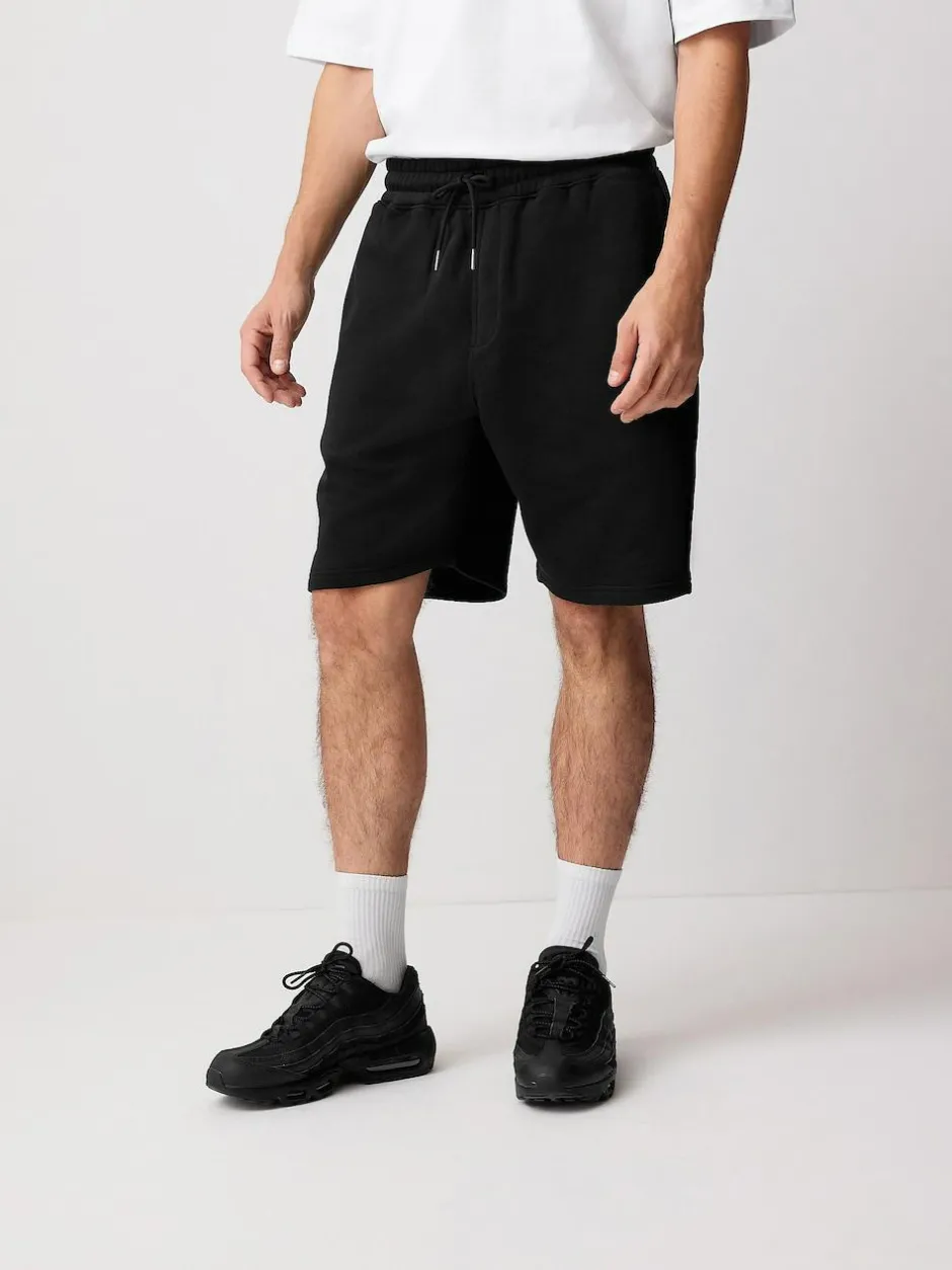 Next Brushed Jersey Zip Pocket Shorts Black Sale