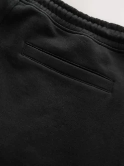 Next Brushed Jersey Zip Pocket Shorts Black Sale