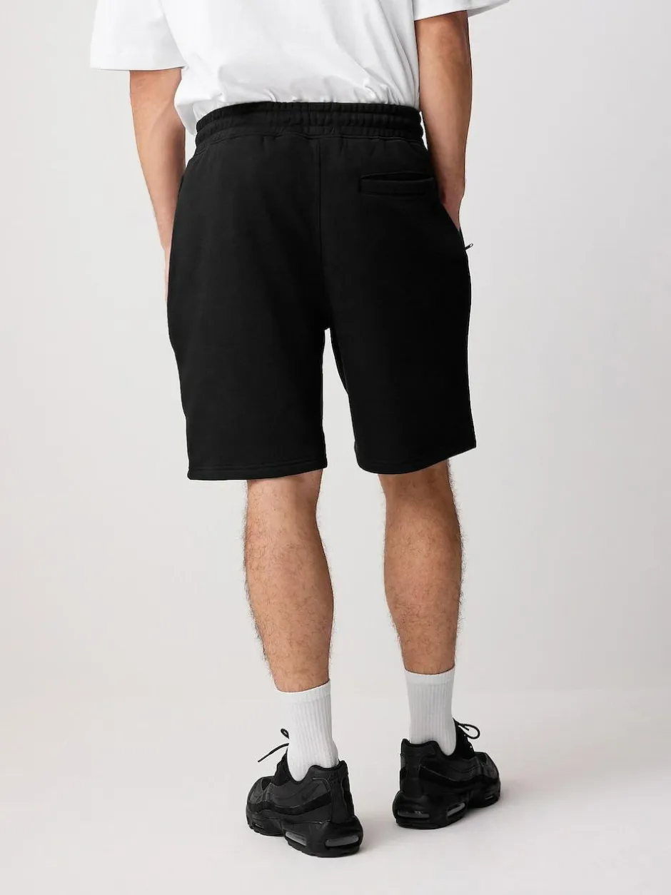Next Brushed Jersey Zip Pocket Shorts Black Sale