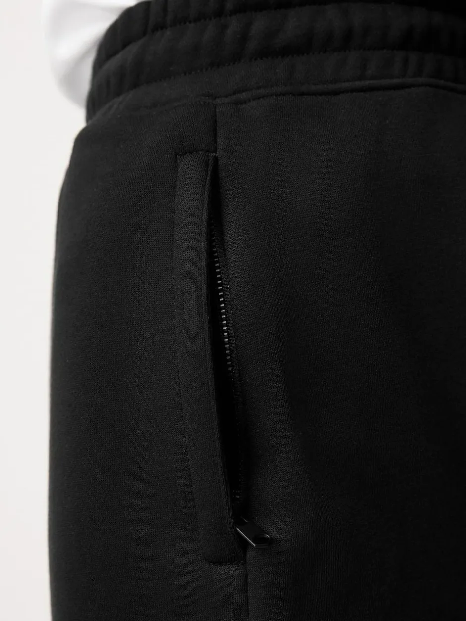Next Brushed Jersey Zip Pocket Shorts Black Sale