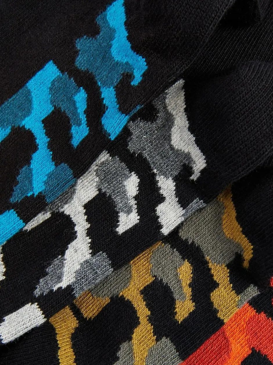 Next Black Camouflage Footbed Cotton Rich Socks 7 Pack Best