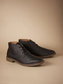 Next Chukka Boots Black Clearance