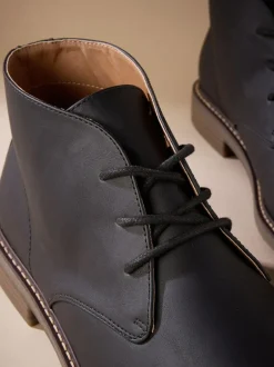 Next Chukka Boots Black Clearance