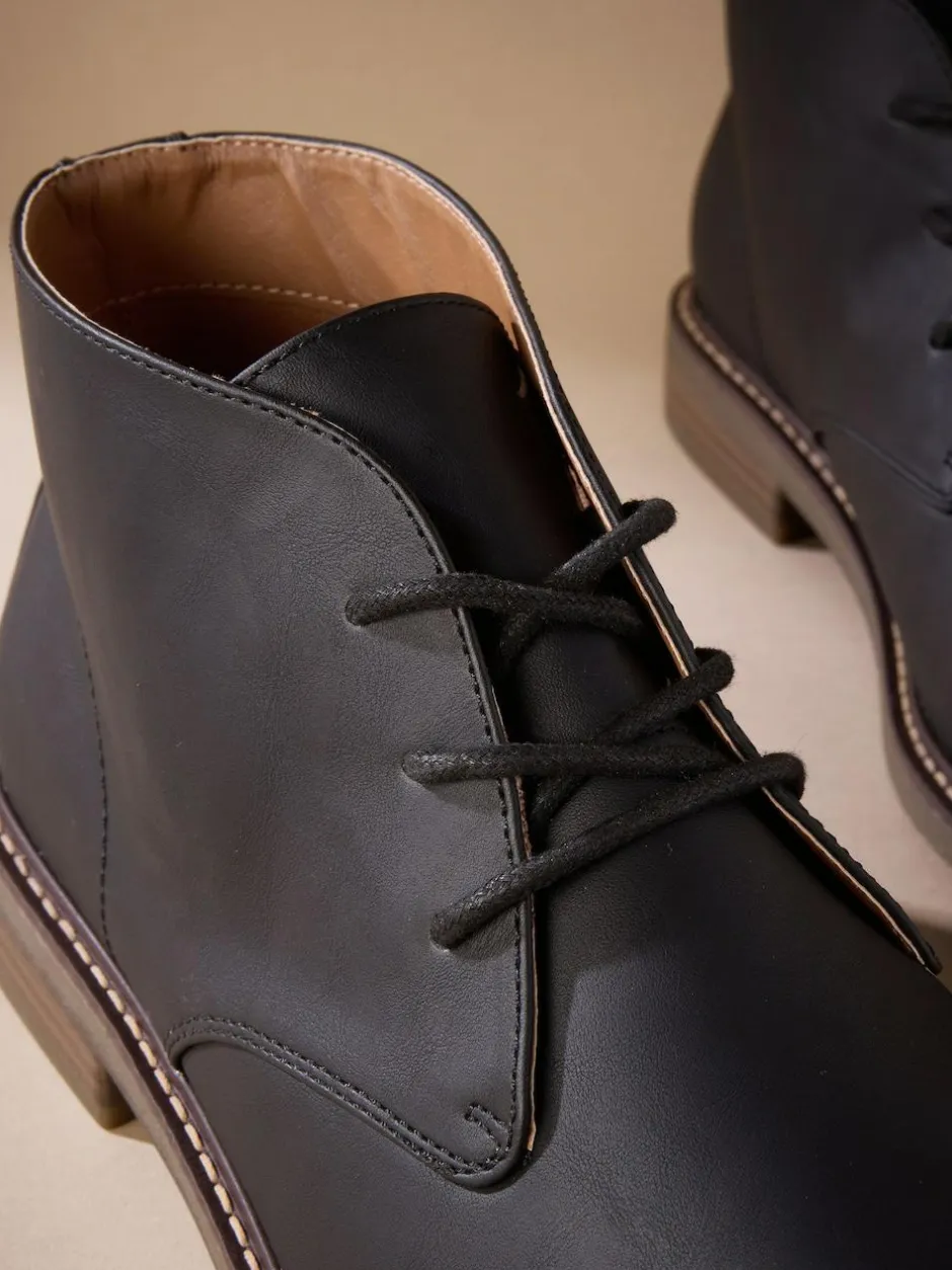 Next Chukka Boots Black Clearance