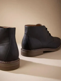 Next Chukka Boots Black Clearance