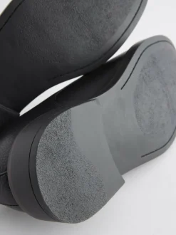 Next Black Chunky Sole Derby Shoes Best