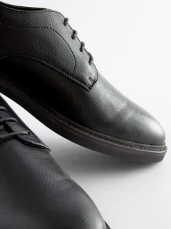 Next Black Chunky Sole Derby Shoes Best