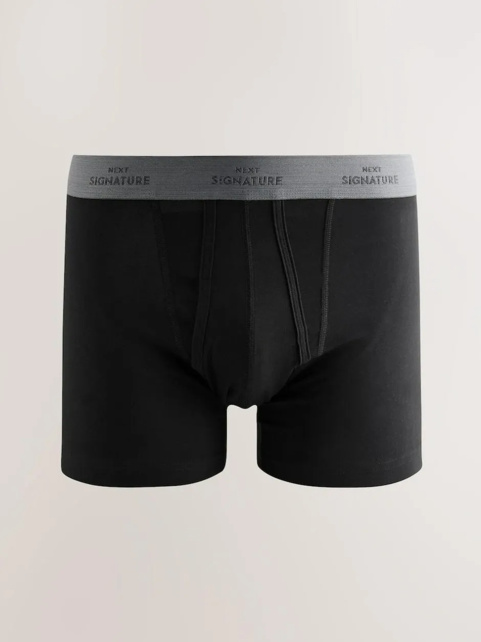 Next Black Comfort Soft 4 pack Signature A-Fronts Boxers Clearance