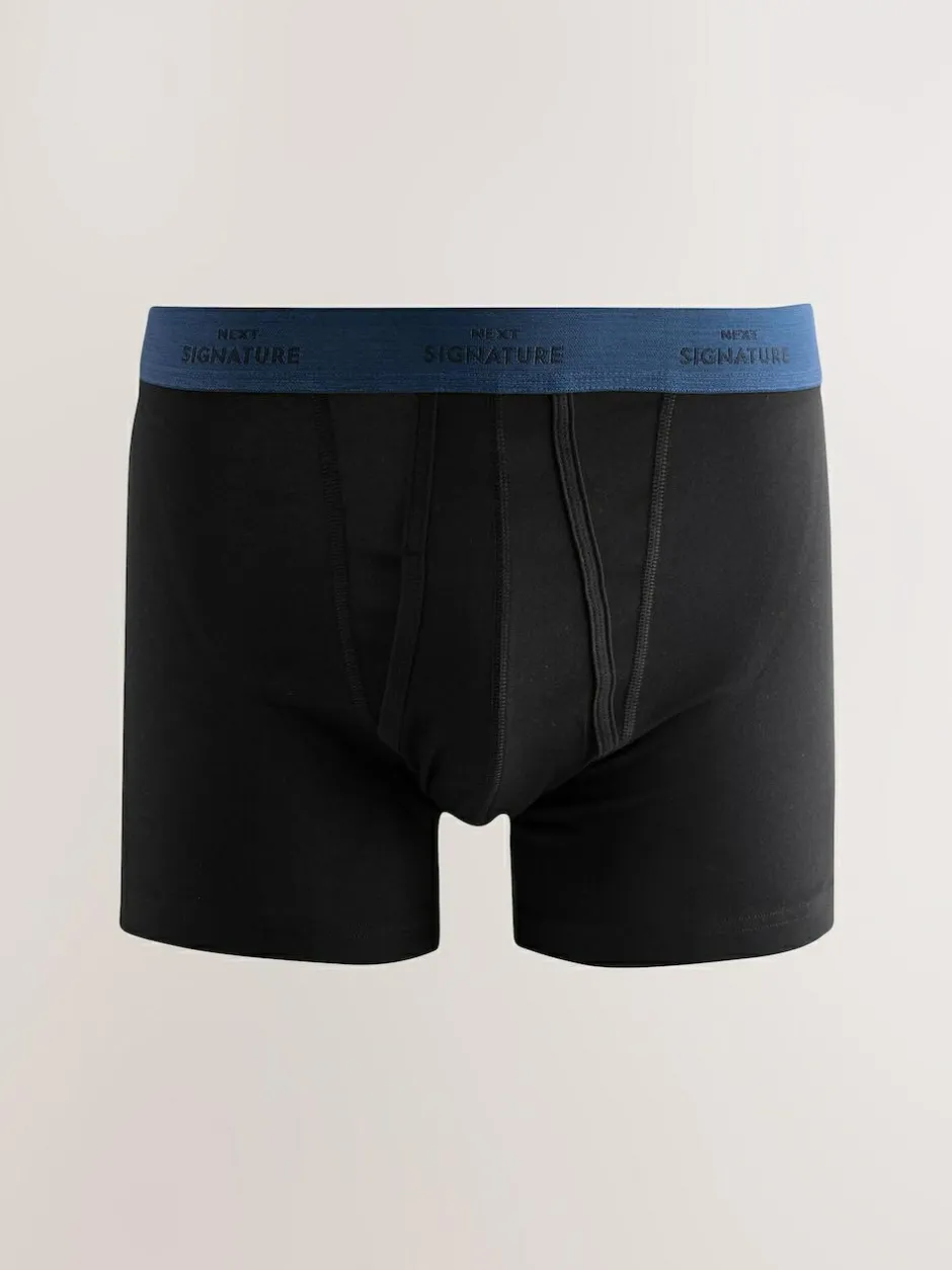 Next Black Comfort Soft 4 pack Signature A-Fronts Boxers Clearance