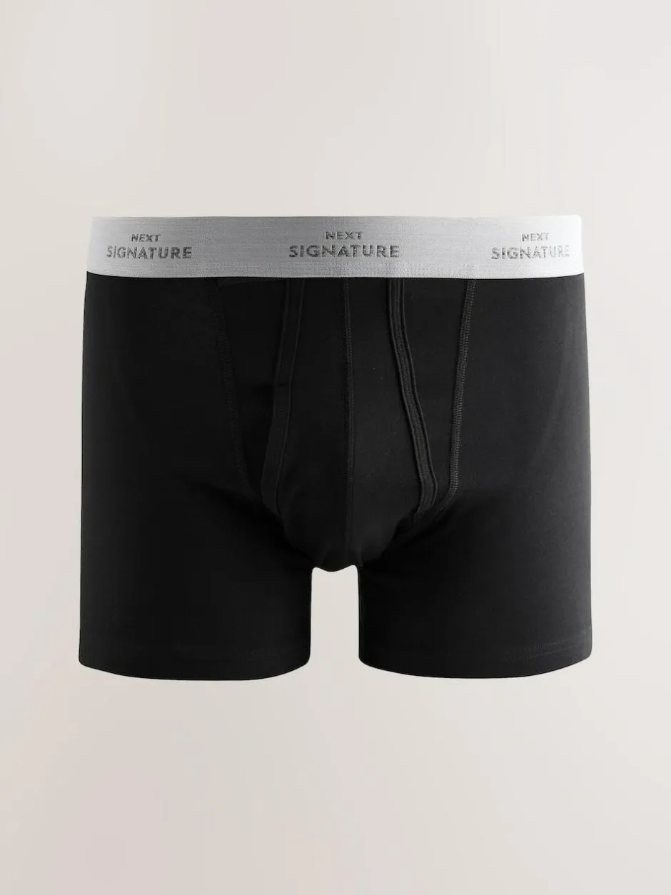 Next Black Comfort Soft 4 pack Signature A-Fronts Boxers Clearance