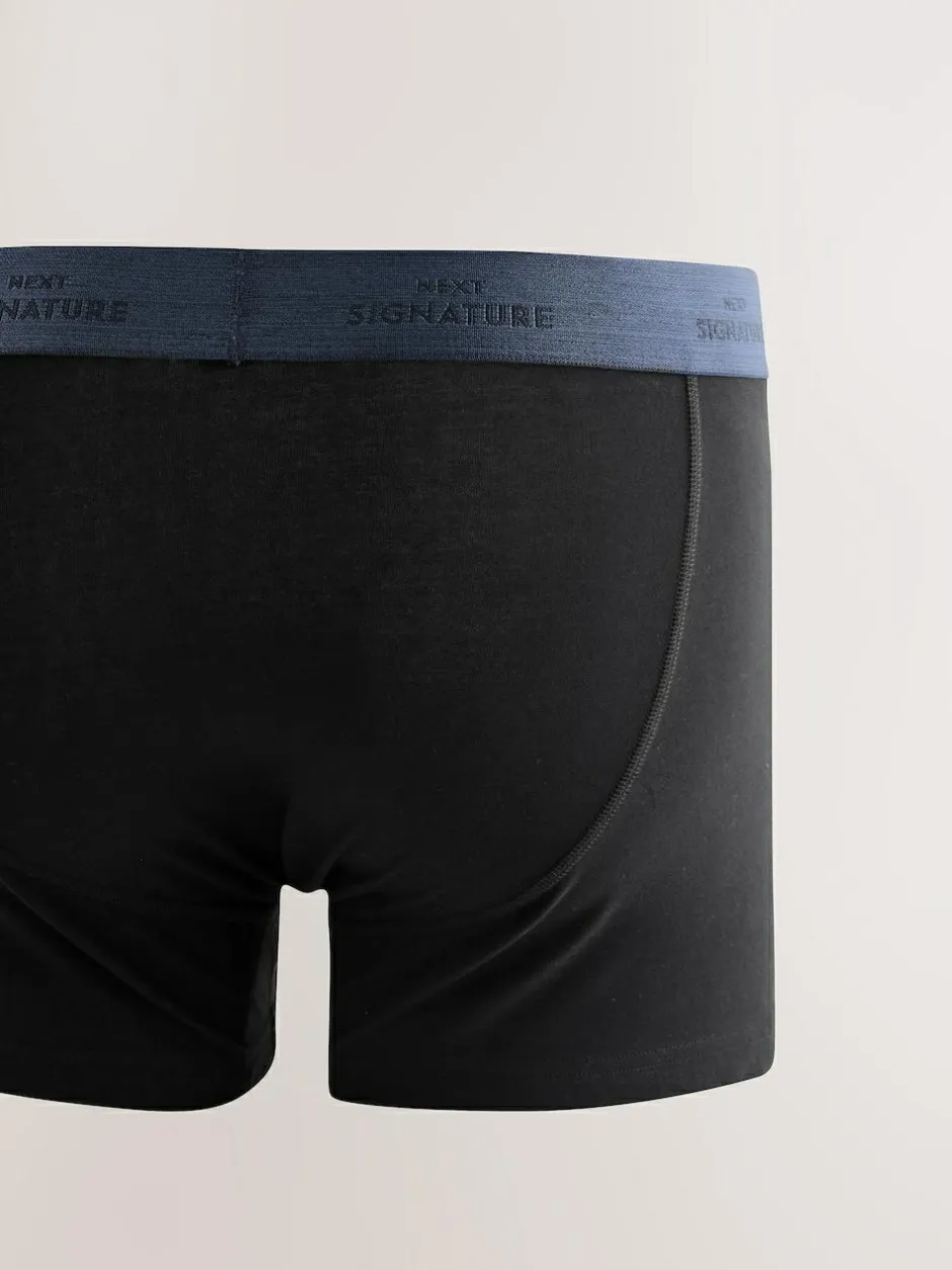 Next Black Comfort Soft 4 pack Signature A-Fronts Boxers Clearance