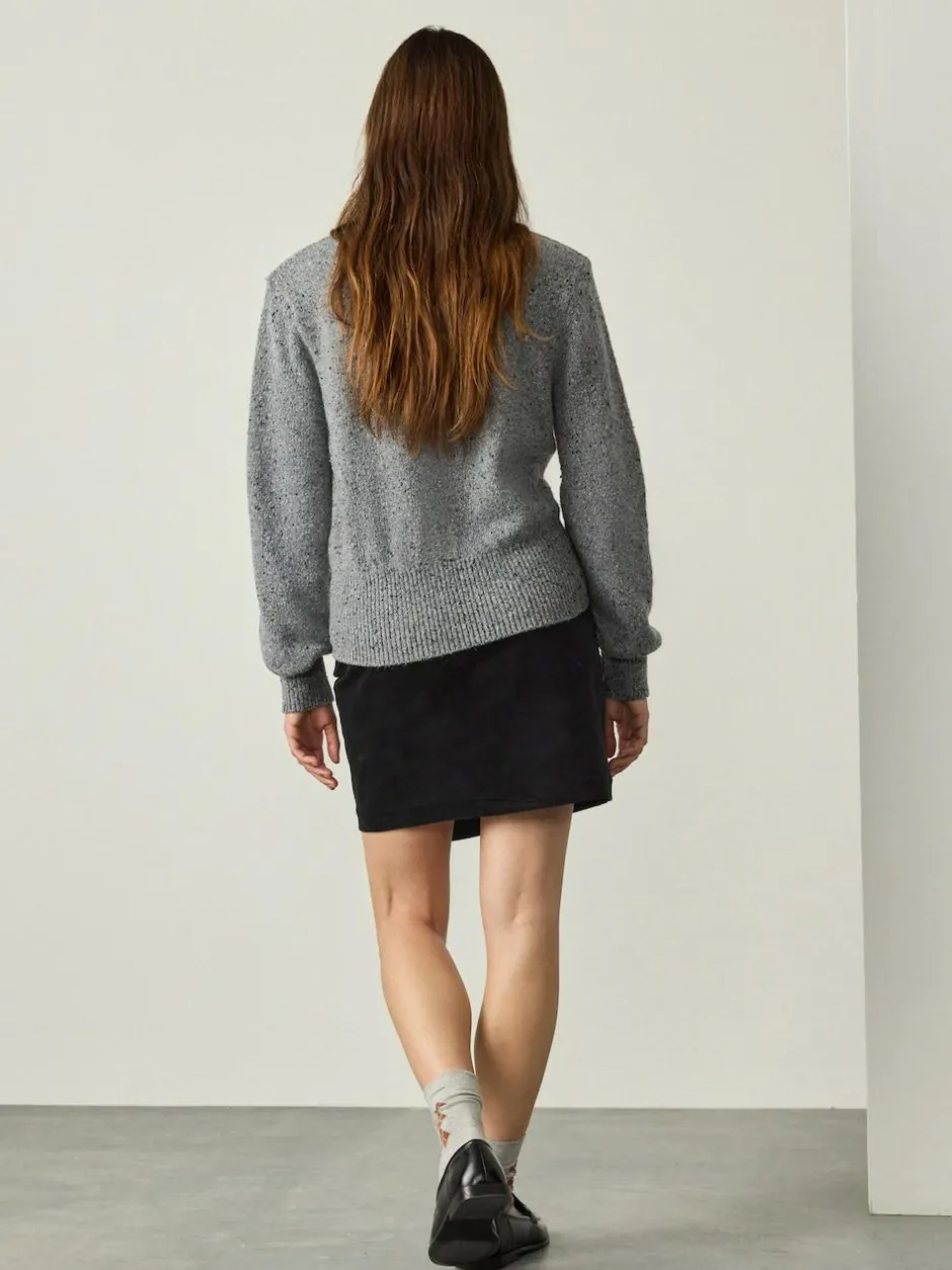 Next Corduroy Mini Wrap Skirt Black Outlet