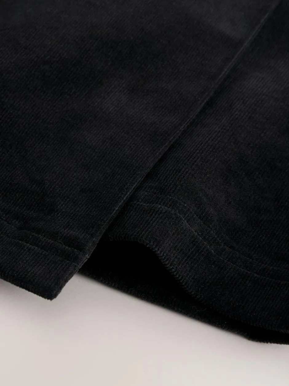 Next Corduroy Mini Wrap Skirt Black Outlet