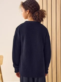 Next Black Cotton Rich Boxy School CardiganS (3-18yrs) Best