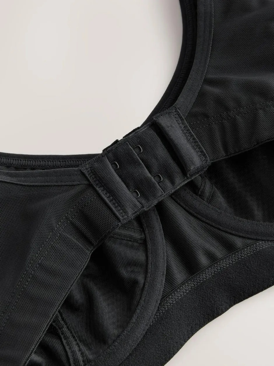 Next DD+ Non Pad Full Cup Dry Tech High Impact Sports Bra Black Online