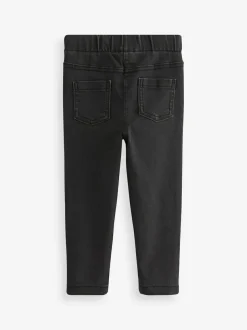 Next 1 Pack Elasticated Waist Jeggings (3mths-7yrs) Black Denim Clearance