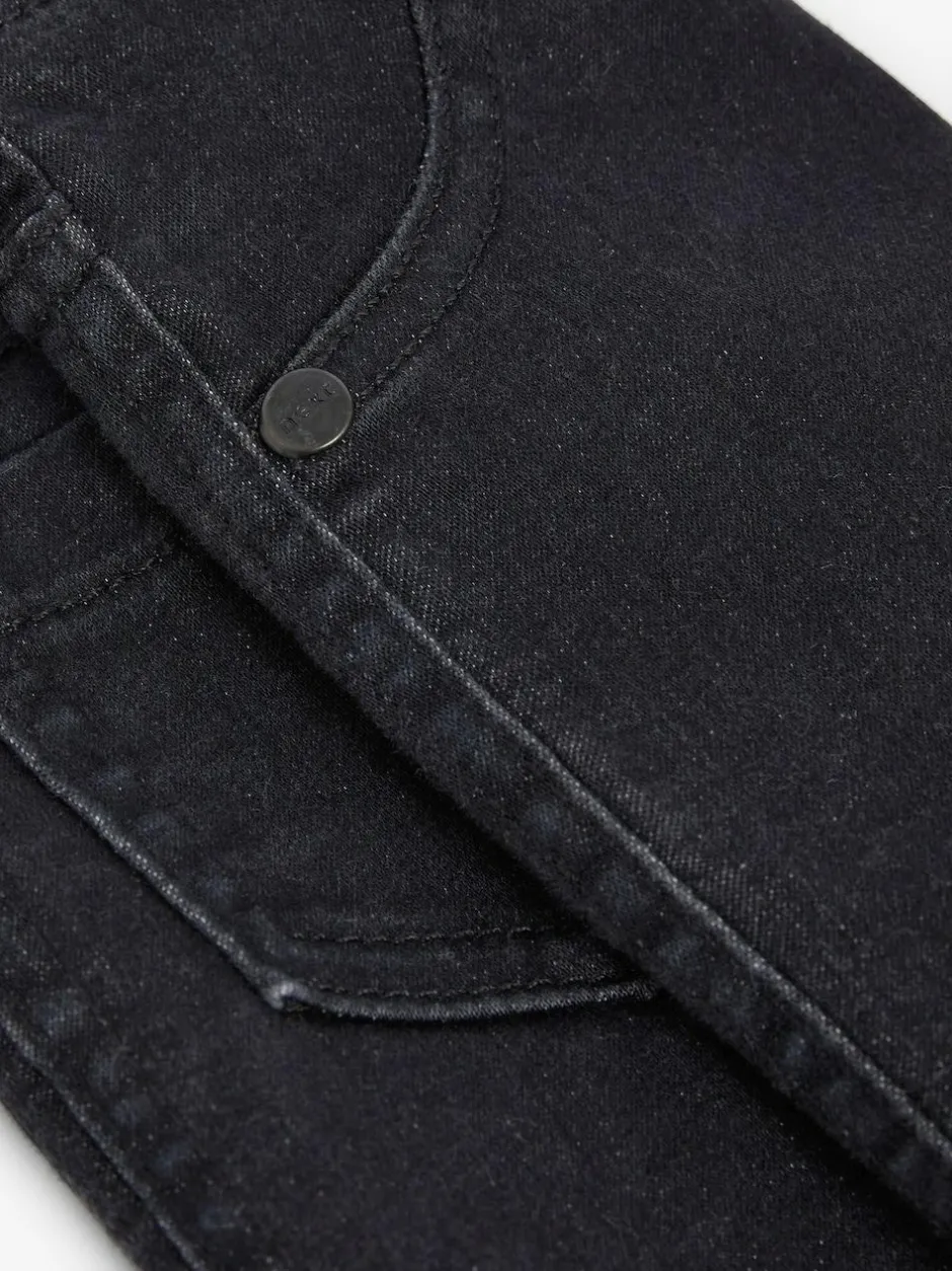Next 1 Pack Elasticated Waist Jeggings (3mths-7yrs) Black Denim Clearance