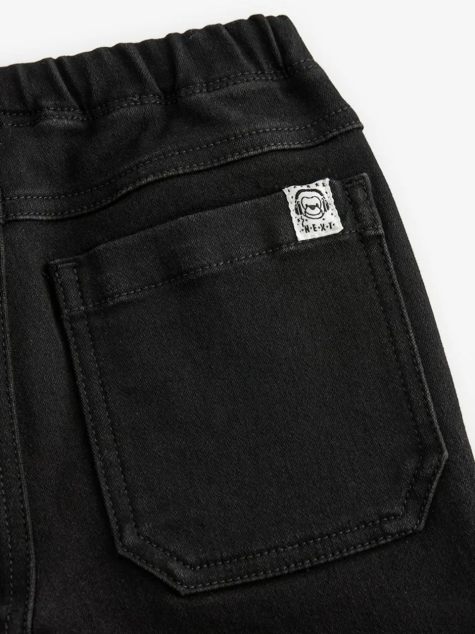 Next Super Soft Pull-On Jeans With Stretch (3mths-7yrs) Black Denim Clearance