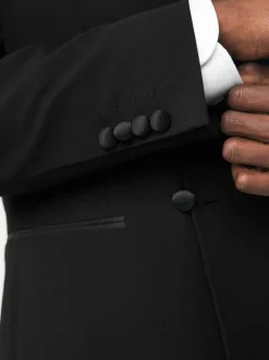 Next Black Double Breasted Tuxedo Suit Jacket New