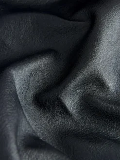 Next Faux Leather Midi Kilt Skirt Black Hot
