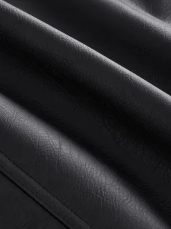 Next Faux Leather Mini Skirt Black Hot