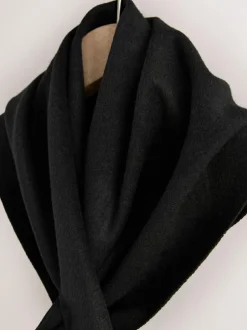 Next Triangle Scarf Black Felt New