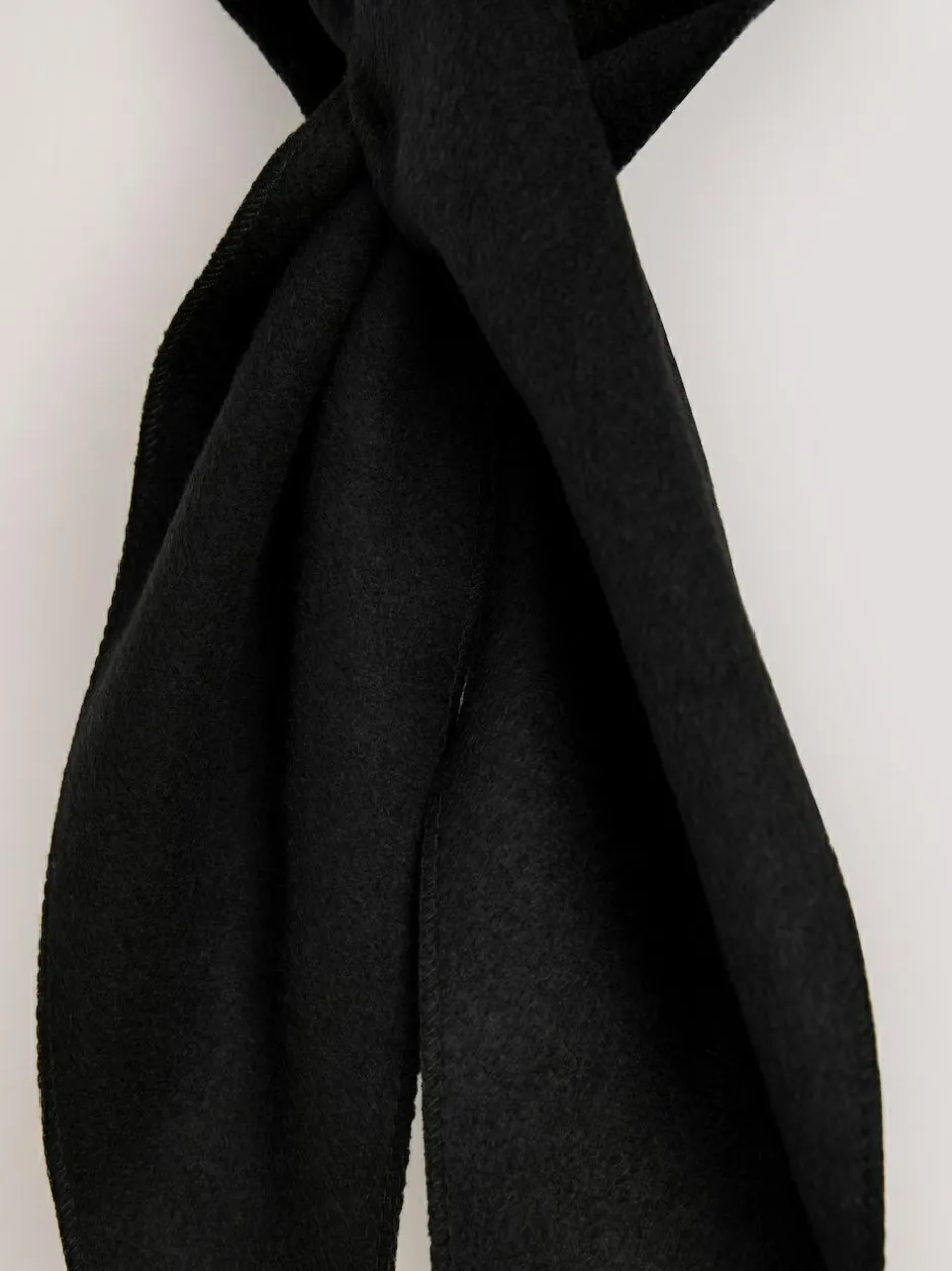 Next Triangle Scarf Black Felt New
