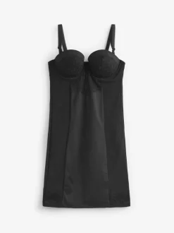 Next Firm Tummy Control Cupped Lace Slip Black Outlet