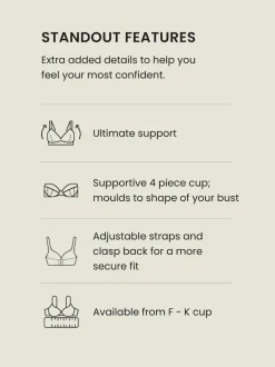 Next F-K Underwired Tummy Control Swimsuit Black Outlet