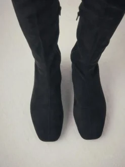 Next Black Forever Comfort® Flat Sock Over The Knee Boots