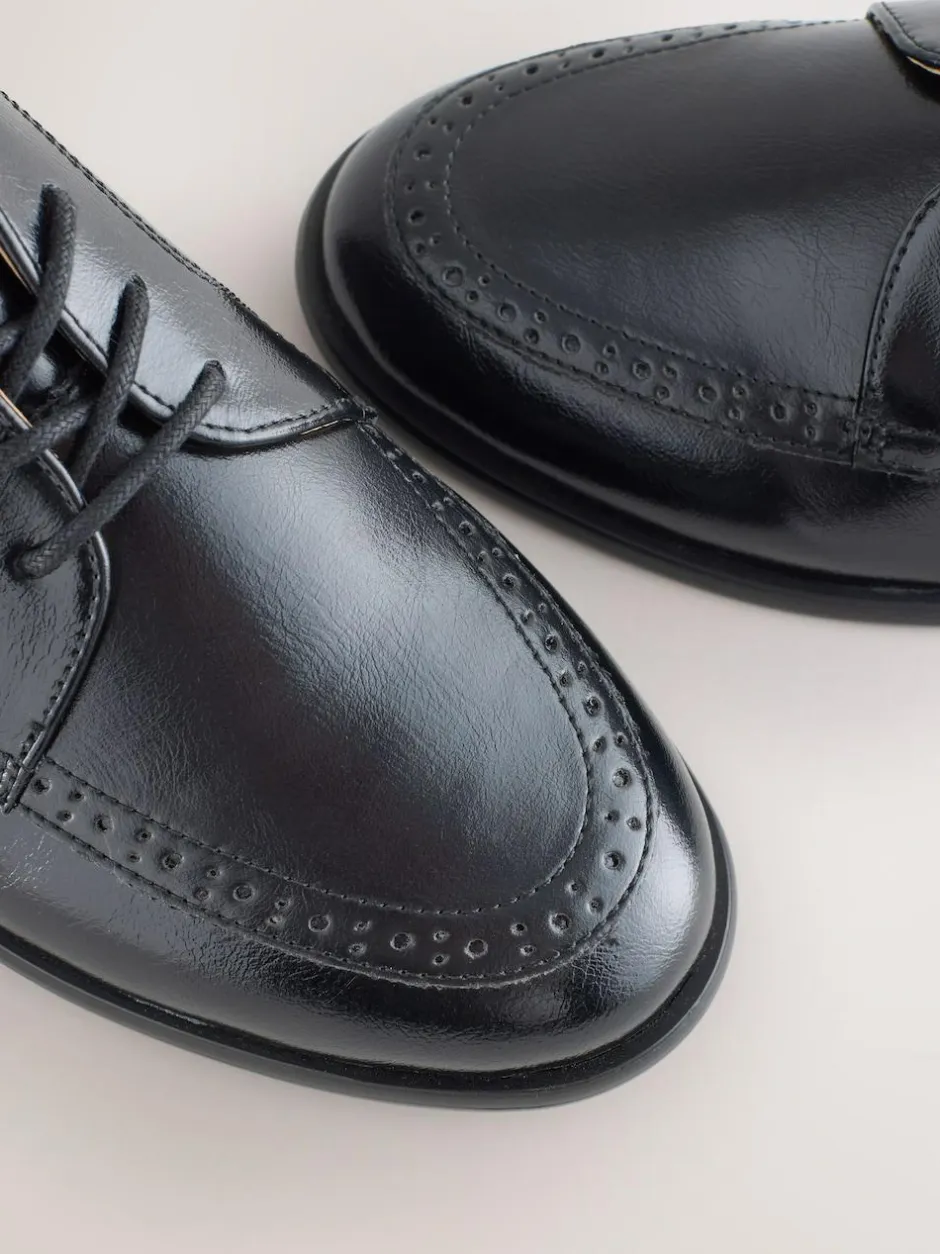 Next Black Forever Comfort® Formal Round Toe Lace Up Shoes Hot