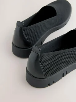 Next Black Forever Comfort® Knitted Slip On Shoes Online