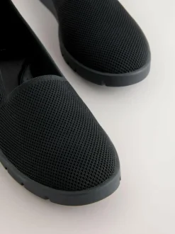 Next Black Forever Comfort® Knitted Slip On Shoes Online