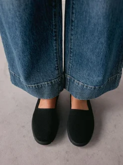 Next Black Forever Comfort® Knitted Slip On Shoes Online