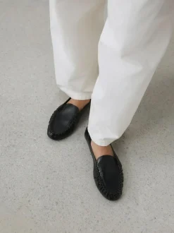 Next Forever Comfort® Soft Ruched Loafers Black Sale
