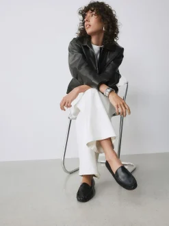 Next Forever Comfort® Soft Ruched Loafers Black Sale
