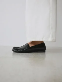 Next Forever Comfort® Soft Ruched Loafers Black Sale