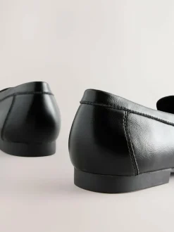 Next Forever Comfort® Soft Ruched Loafers Black Sale