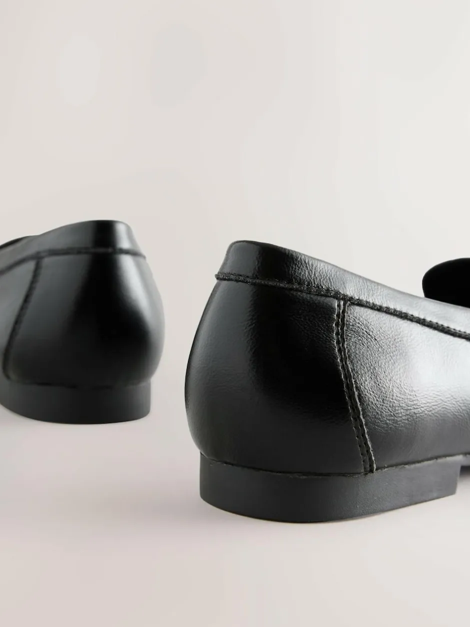Next Forever Comfort® Soft Ruched Loafers Black Sale