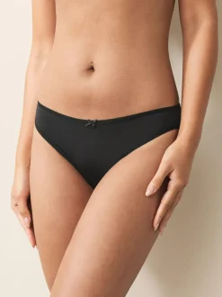 Next Black Full Brief Microfibre Knickers 10 Pack Outlet